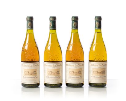 null 4 bouteilles CHÂTEAU LA NERTHE Blanc
Année : 1992
Appellation : CHÂTEAUNEUF-DU-PAPE	
Remarques...