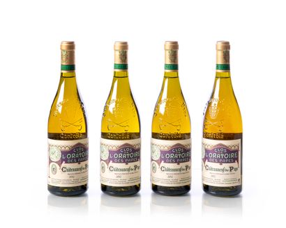 null 4 bouteilles CLOS DE L’ORATOIRE DES PAPES Blanc
Année : 2012
Appellation : CHÂTEAUNEUF-DU-PAPE
Remarques...