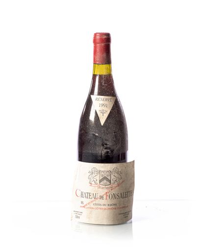 null 1 bottle CHÂTEAU DE FONSALETTE 
Year : 1991
Appellation : CÔTE-DU-RHÔNE
Remarks...