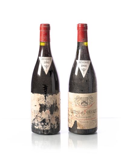 null 2 bouteilles CHÂTEAU DE FONSALETTE dont 1 SYRAH (la 2e présumée Syrah)
Année...