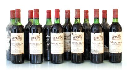 null 12 bouteilles CHÂTEAU BELAIR
Année : 1975
Appellation : GCC 1B SAINT-ÉMILION
Remarques...