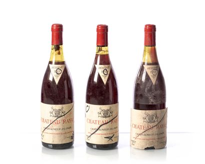 null 3 bouteilles CHÂTEAU RAYAS
Année : 1983
Appellation : CHÂTEAUNEUF-DU-PAPE
Remarques...
