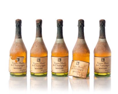 null 5 bouteilles (70 cl. – 42°) VIEUX MARC DE CHAMPAGNE BONNAIRE
Année : NM
Appellation...