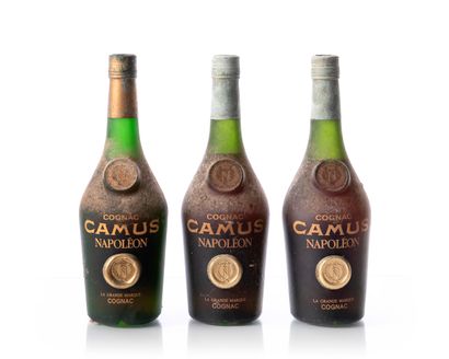 3 bouteilles (70 cl. – 40°) COGNAC CAMUS...