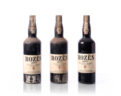 null 3 bouteilles (75 cl. – 21°) PORTO ROZÈS 
Année : 1977
Appellation : PORTO
Remarques...