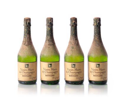 null 4 bouteilles (70 cl. – 42°) VIEUX MARC DE CHAMPAGNE BONNAIRE
Année : NM
Appellation...