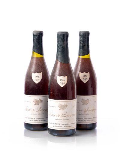 null 3 bouteilles (70 cl. – 40°) MARC DE BOURGOGNE Michel GAUNOUX (Pommard)
Année...