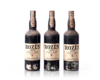 null 3 bouteilles (75 cl. – 21°) PORTO ROZÈS 
Année : 1977
Appellation : PORTO
Remarques...