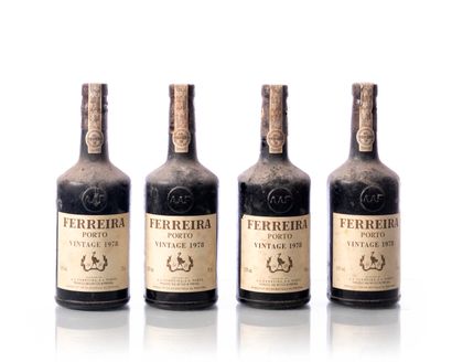 null 4 bouteilles (70 cl. – 20°) PORTO FERREIRA Vintage
Année : 1978
Appellation...