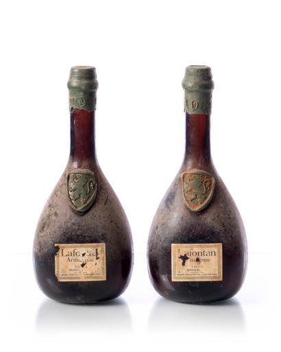 null 2 bouteilles (70 cl. - 42°) ARMAGNAC LAFONTAN
Année : 1929
Appellation : ARMAGNAC...