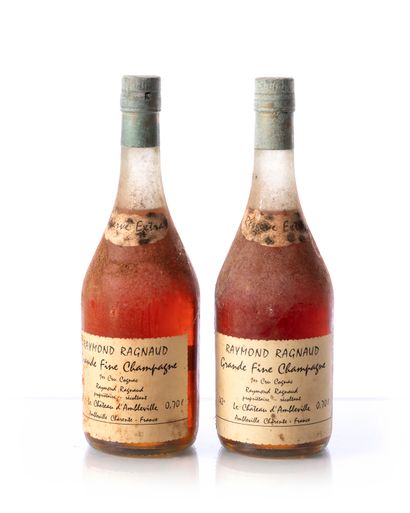 null 2 bottles (70 cl. - 42°) COGNAC Grande Fine Champagne 1er Cru Réserve Extra...