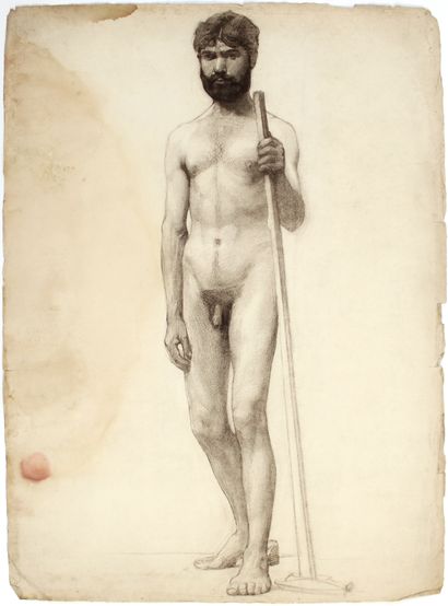 null André LAGRANGE (1889-1958)
Ten Academies, circa 1907
Nine of male nudes and...