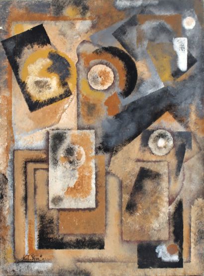 null Kurt STERN (1907-1989)
Composition
Oil on canvas signed, countersigned on the...