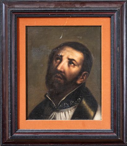 null 19th century SPANISH school
Monk in prayer
Canvas
46 x 38 cm
Framed, restoration,...