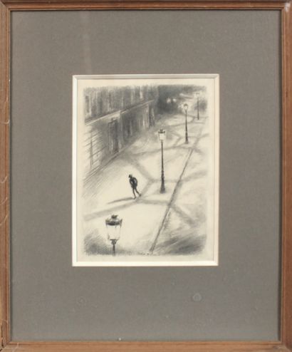 null Berthold MAHN (1881-1975)
Le marcheur solitaire
Crayon signé
26 x 19,5 cm à...