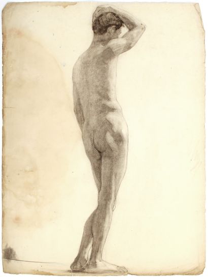null André LAGRANGE (1889-1958)
Ten Academies, circa 1907
Nine of male nudes and...