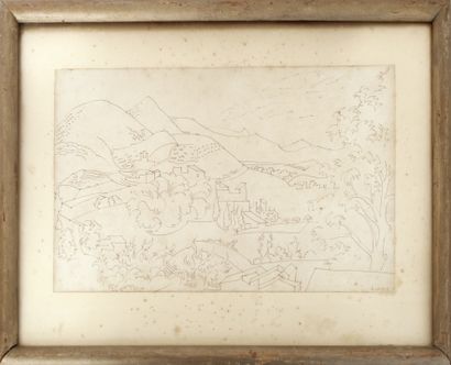 null André LHOTE (1885-1962)
Vue de village
Encre sur papier signée
23,5 x 39 cm
Encadrée...