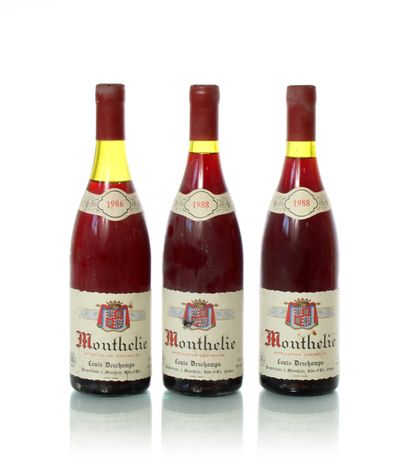 3 bottles MONTHÉLIE Domaine Louis DESCHAMPS
Year...