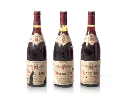 3 bottles HERMITAGE Domaine Jean-Louis CHAVE
Year...