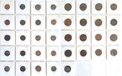 null Set of 356 French coins:
- 3 x 1 ct Dupré (1 Year 7 A and 2 Year 6 A) (B)
-...