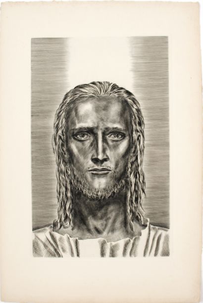 null Albert DECARIS (1901-1988)
Jesus
Burin engraving 
61 x 41 cm
Slight stains in...