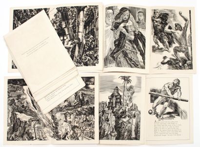 null Albert DECARIS (1901-1988)
SAMSON AGONISTS by John MILTON
Burin engravings
Thirteen...