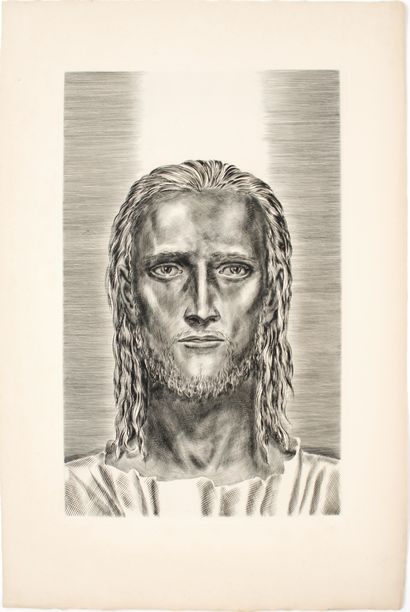 null Albert DECARIS (1901-1988)
Jesus
Burin engraving 
61 x 41 cm
Slight stains in...