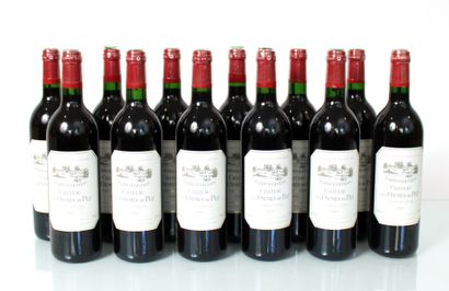 null Twelve bottles Château Les Ormes de Pez
Year : 1993
Appellation : Saint-Estèphe
Remarks...
