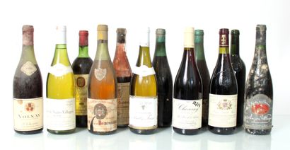 null Twelve bottles of Burgundy and various terroirs: 
- 1 B. Volnay - Thorin, 1949,...