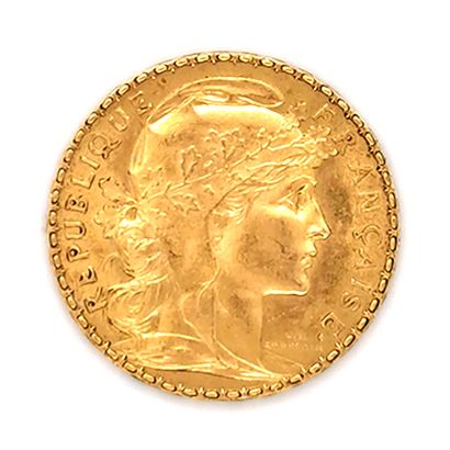 One 20 Franc gold Coq coin, year 1911
Gross...
