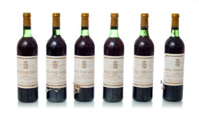 null 12 bottles CHÂTEAU PICHON LALANDE 
Year : 1975
Appellation : GCC2 PAUILLAC
Remarks:...