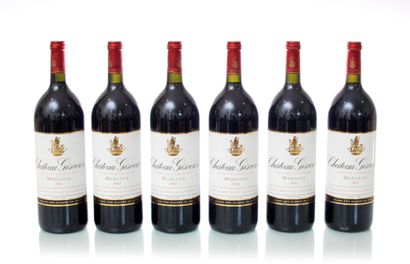 null 6 magnums CHÂTEAU GISCOURS
Year : 2002
Appellation : GCC3 MARGAUX
Remarks :...