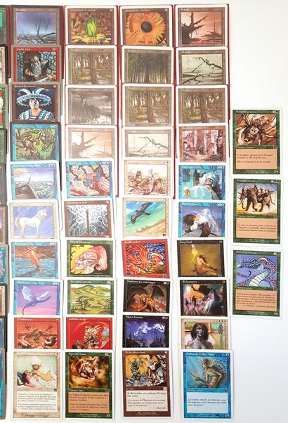 null MAGIC The Gathering playing cards, approx. 124 cards various illustrators: 
-...