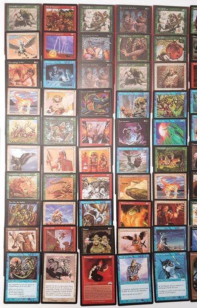 null MAGIC The Gathering playing cards, approx. 124 cards various illustrators: 
-...