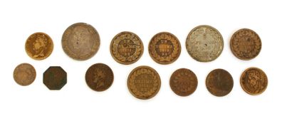 null RESTORATION AND LOUIS-PHILIPPE COINS
12 coins (2 in silver) including 1 x 5...