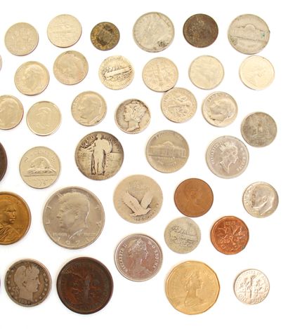 null USA AND CANADA COINS
About 57 coins
VF to illegible