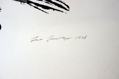 Lise LANDRY (1937) Untitled, 1998

Gouache signed (stain on lower right corner).

H_...
