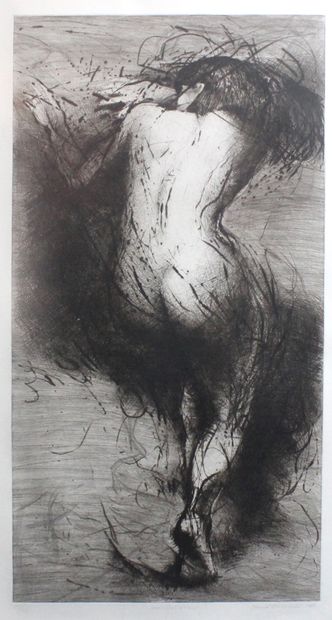 Tomas HRIVNAC (1959) 
Etching signed and numbered 25/40 and dated 2000. 

H_19.5...