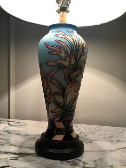 MOORCROFT 
Indian paintbrush vase, designed by Philip Gibson circa 2000, mounted...