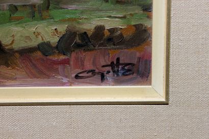 null Leo AYOTTE (1909-1976) 

Landscape

Oil on panel signed lower right

H_19 cm...