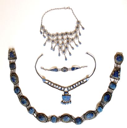 null AFGHANISTAN

Set consisting of a belt, a bracelet and two necklaces in enamelled...