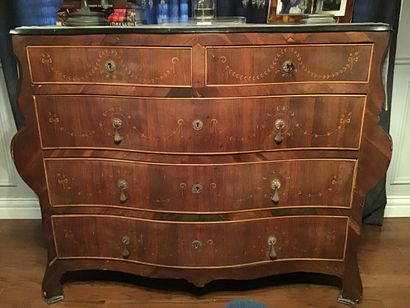 null 
Important Louis XVI high chest of drawers 25" deep x 45" wide x 42" high in...