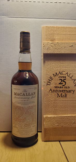 null 1 B The Macallan Anniversary Malt 1974 25 Year Old Single Malt Scotch Whisk...