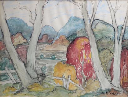 null 
Marc-Aurèle FORTIN (1888-1970)




Untitled (landscape)




Ink and watercolor...