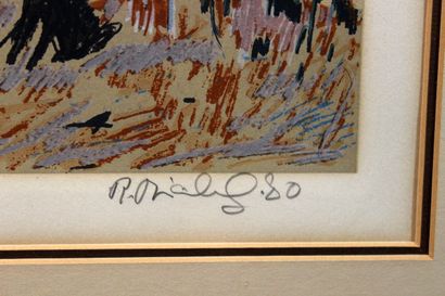 null René RICHARD (1895-1982) 
George River, Ungava 
Serigraph signed and dated lower...