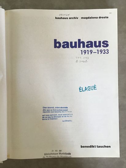 null Bauhas archive by Magdalena Droste 
Benedik Taschen 1990