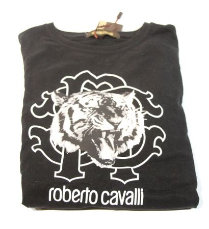 null ROBERTO CAVALLI 
Unisex T-shirt 100% cotton size small. 
Brand new item with...