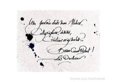 Une journée en immersion avec Nicolas Ouchenir, le célèbre calligraphe français de...