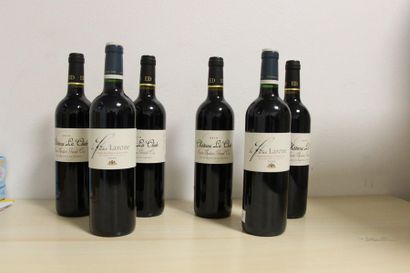 18 bouteilles de St Emilion Grand Cru de différents domaines 2 bouteilles Les Cèdres...