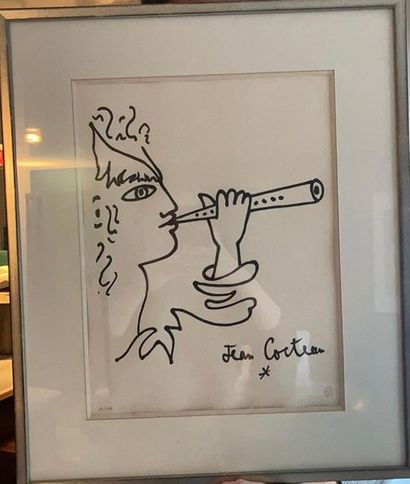 Lithographie numérotée de Jean Cocteau